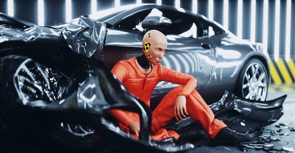 An automotive crash test dummy is a metaphor for the impact assessment that the Commission needs to conduct before proposing any new SEP regulations.